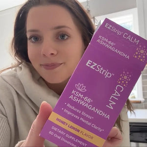 an image of a woman with EZStrip Calm