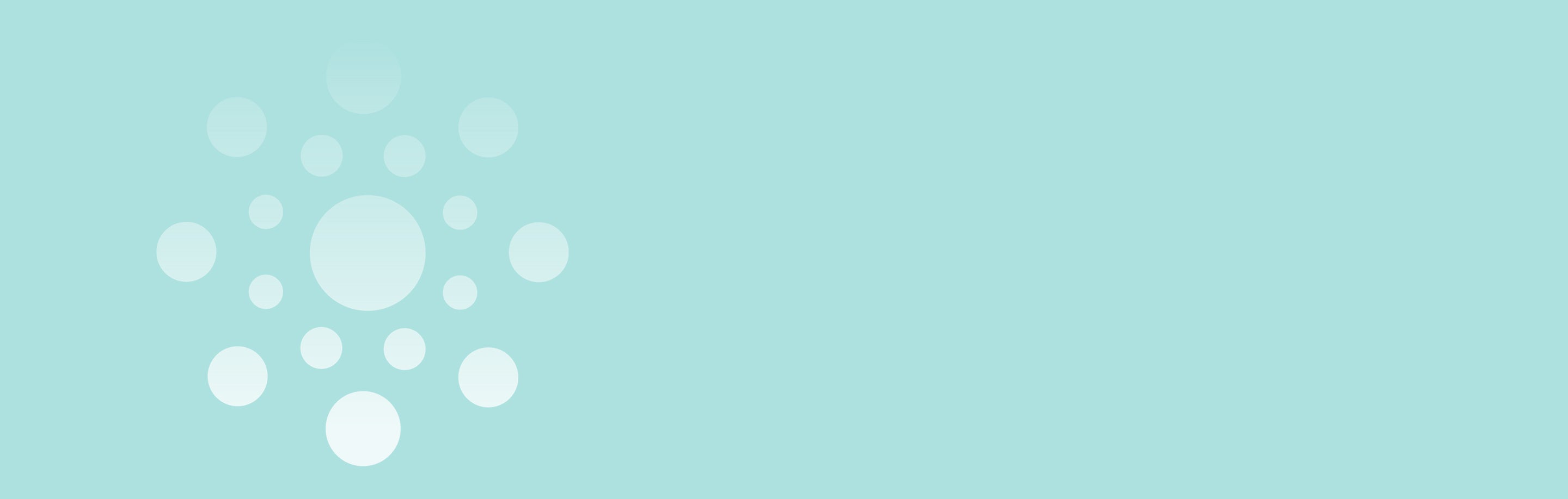 Minimalist background with a circular dotted pattern on a soft turquoise backdrop.